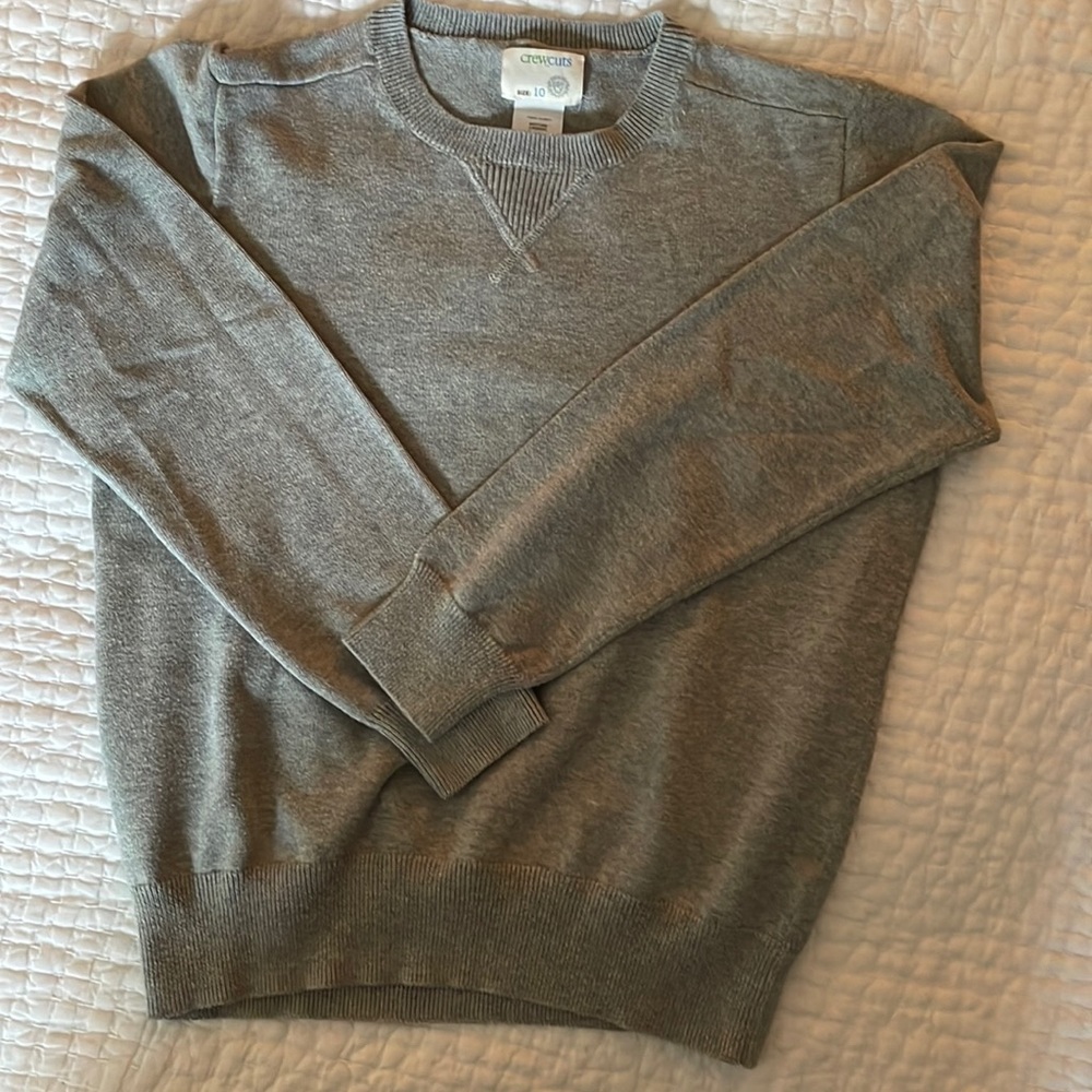 Crewcuts. Cotton. Unisex sweater. Size 10